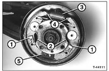 Bremstrommel/Bremsbacken hinten aus-und einbauen